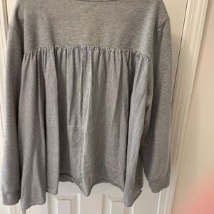 Kenzie gray and striped Sweatshirt